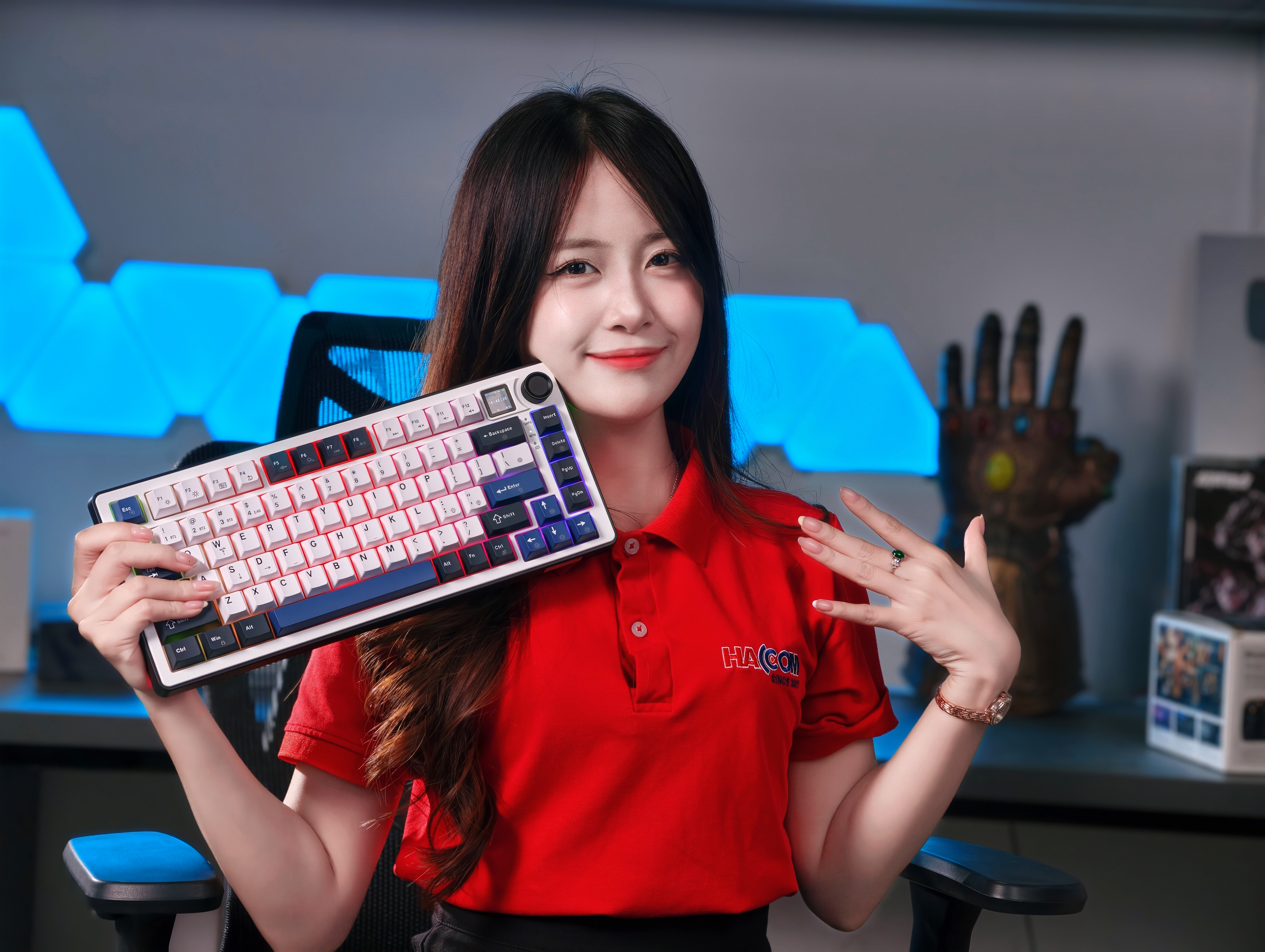 Bàn phím cơ không dây Thunderbird TKG82WD8 - Tripple Mode - Hình 4