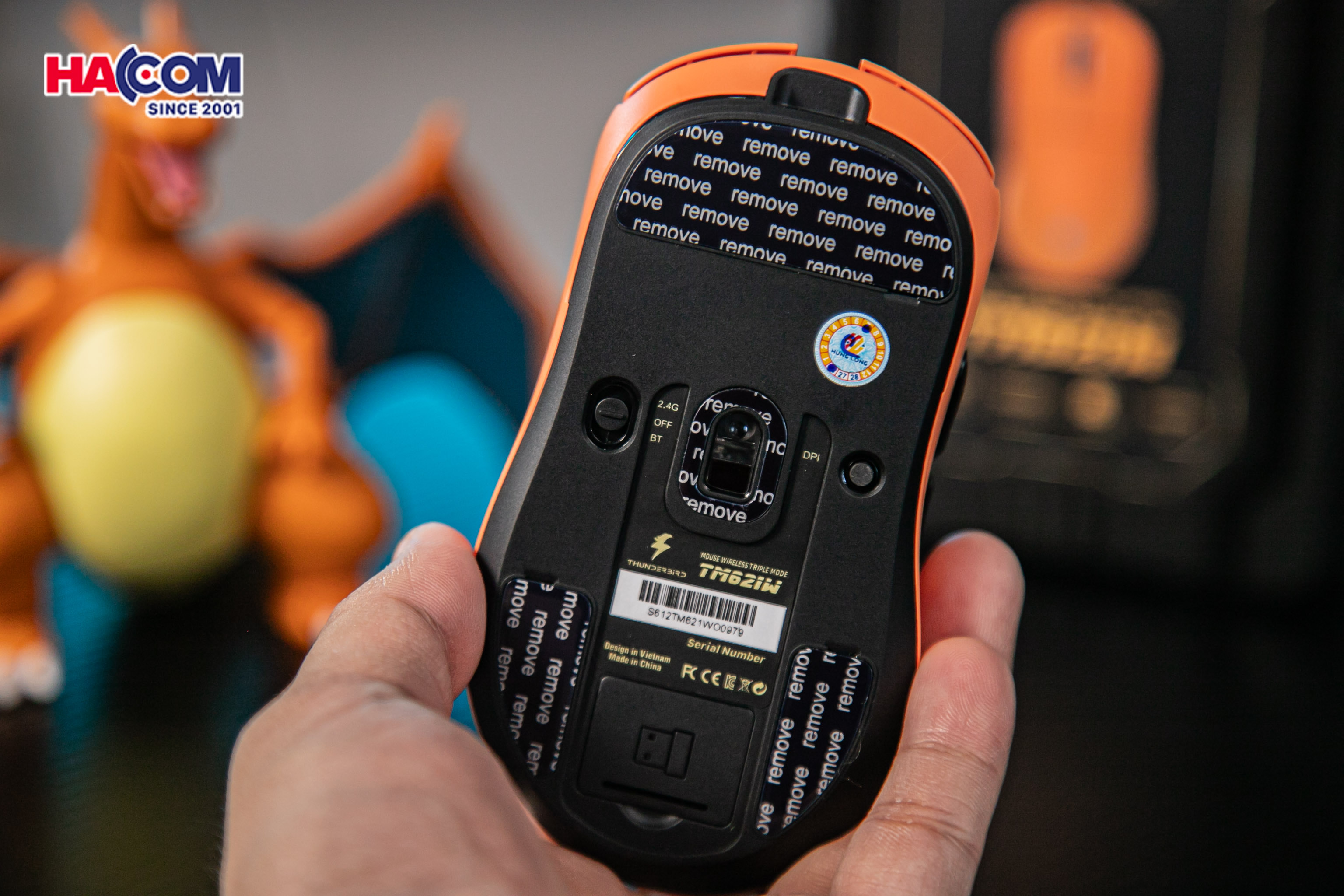 Chuột gaming Thunderbird TM621W (Màu Cam) 11