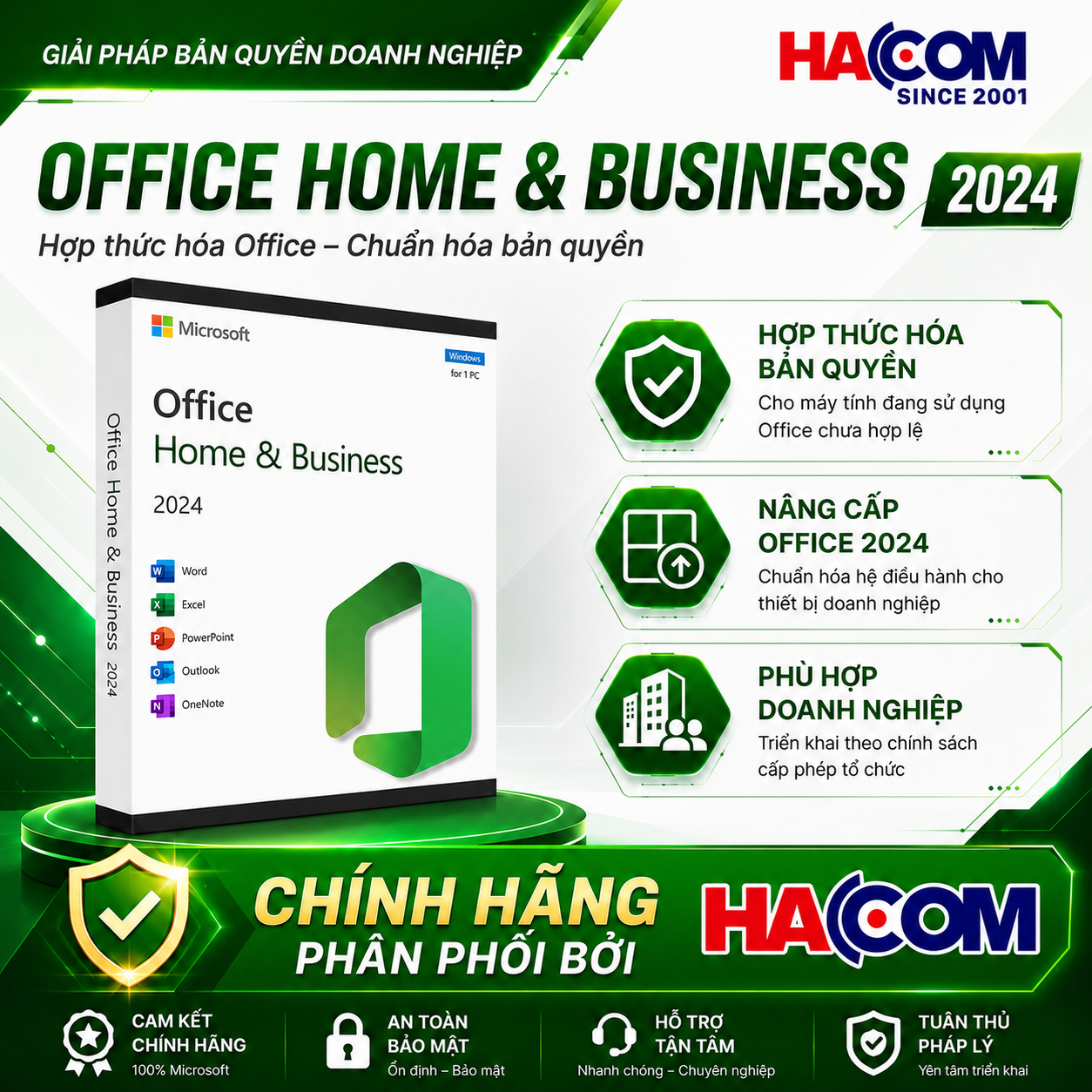 Phần mềm Microsoft Office Home & Business 2024 English APAC EM Medialess (EP2-06630)