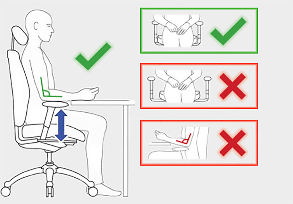 Tay ghế công thái học – chìa khóa giảm mỏi vai