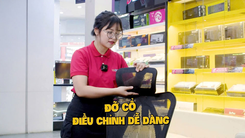 điều chỉnh tựa đầu ghế công thái học sihoo m57