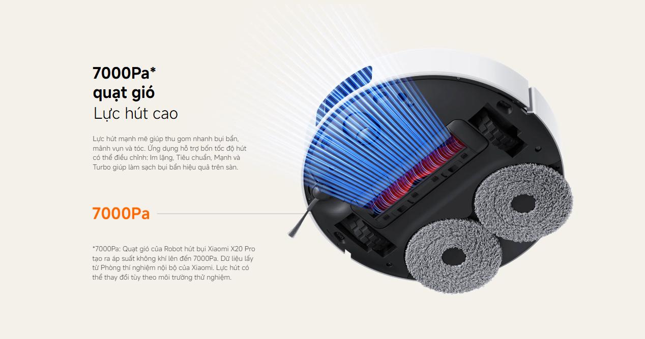 Robot hút bụi lau nhà Xiaomi Vacuum X20 Pro 2