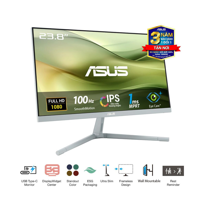 Màn hình ASUS VU249CFE-G (23.8 inch/FHD/IPS/100Hz/1ms/USB-C 15W) 5