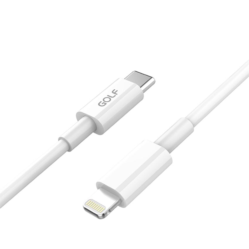 Cáp sạc Golf Type-C to lighning PD 20W GC-81P màu trắng 1