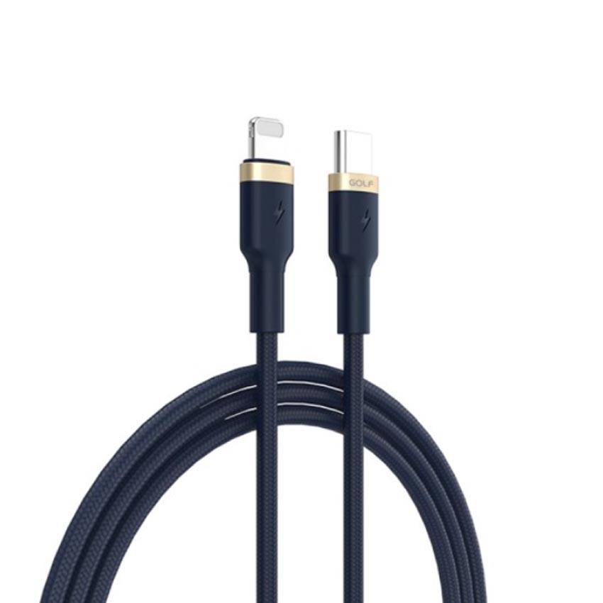 Cáp sạc Golf Type-C to Lightning GC-71P màu xanh navy 1