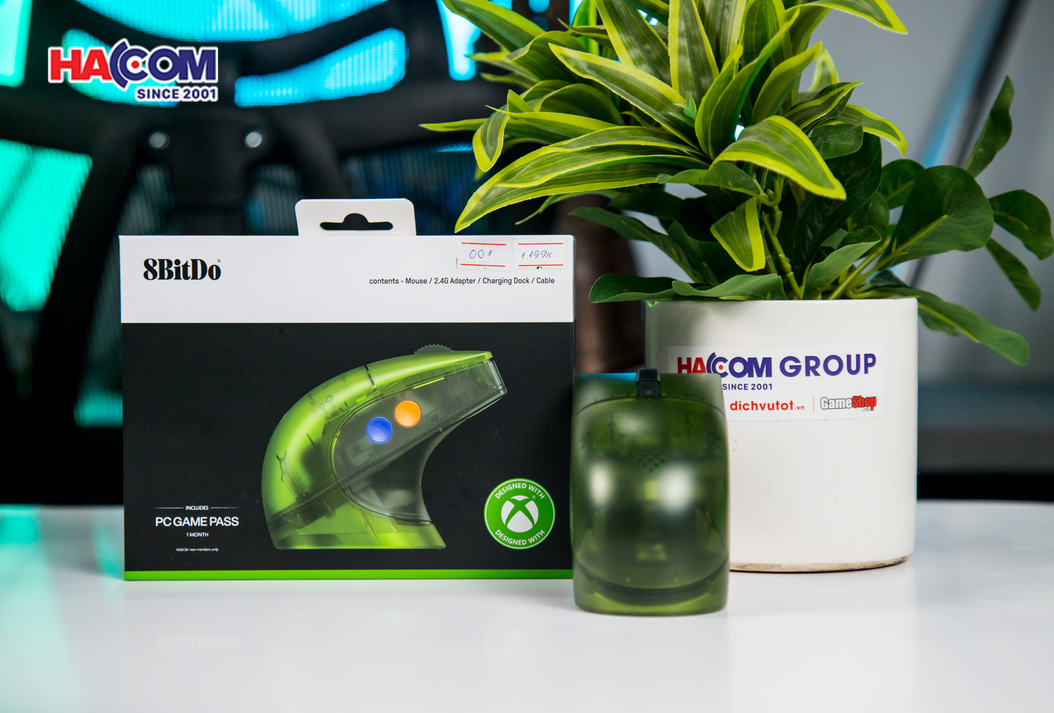 Chuột 8BitDo Retro R8 Mouse - Xbox Edition 8