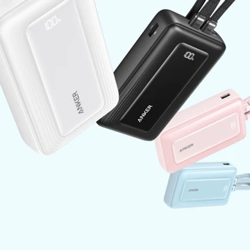 Sạc dự phòng Anker Zolo 1C1A 45W 20000mah kèm 2 cáp USB-C Trắng B2B_A1681 1