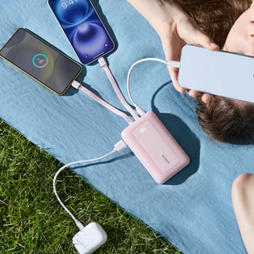 Sạc dự phòng Anker Zolo 1C1A 45W 20000mah kèm 2 cáp USB-C Trắng B2B_A1681 2