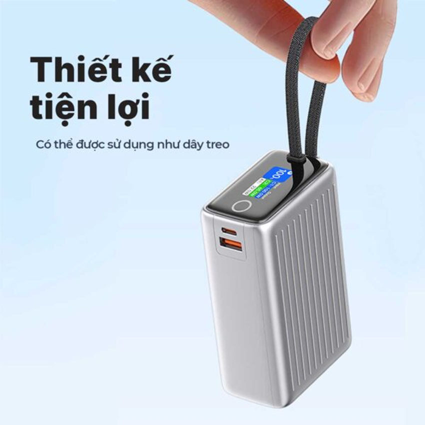 Sạc dự phòng hiệu StarGO HyperCharge 100W 25000mAh - Màu xám 3