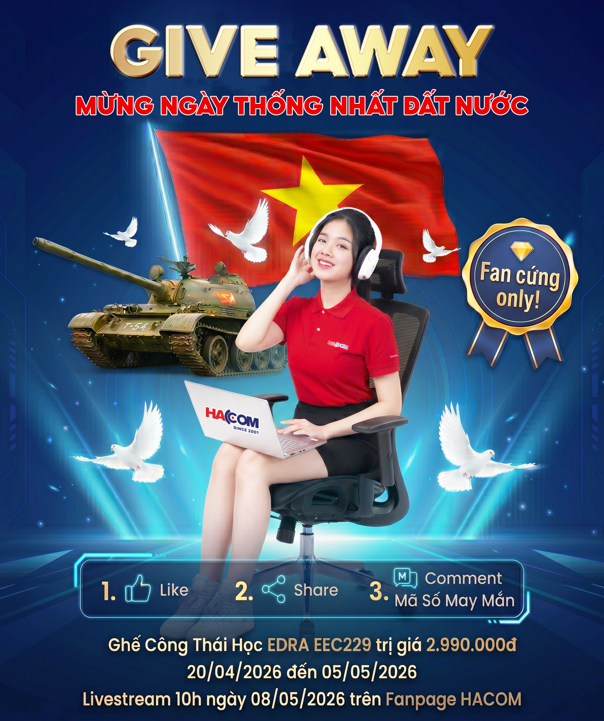 HACOM GIVE AWAY &ndash; TRI &Acirc;N FAN CỨNG TH&Aacute;NG 04