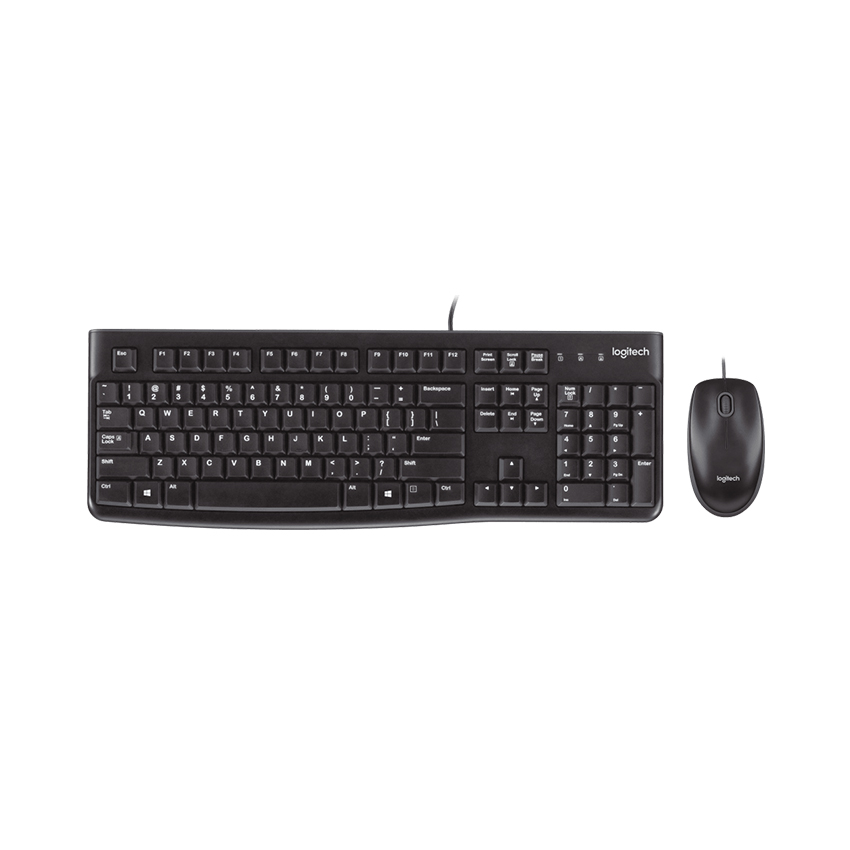 Bộ Bàn phím Chuột Logitech MK120 (USB/đen) - Cũ xước (Tray) chính hãng