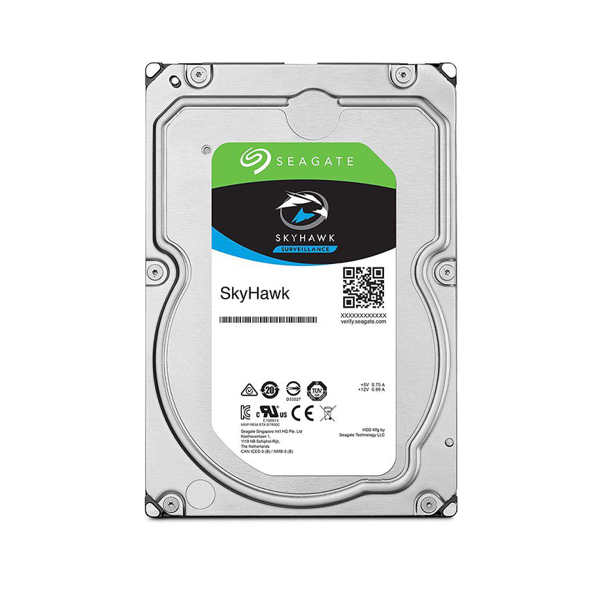 Ổ Cứng HDD Seagate SkyHawk 8TB 3.5 inch, 5400RPM, SATA III, 256MB Cache (ST8000VX009) - Hình 1