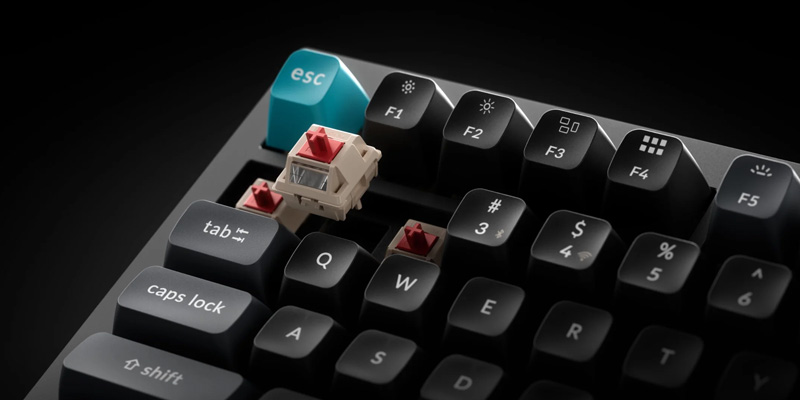 ban phim keychron q6u m1 black red switch hacom 4