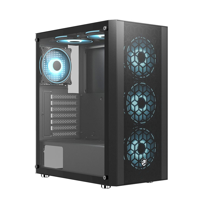 Vỏ Case VITRA Saphira NX16 3FRGB Black (e-ATX/ 3 Fan RGB) chính hãng