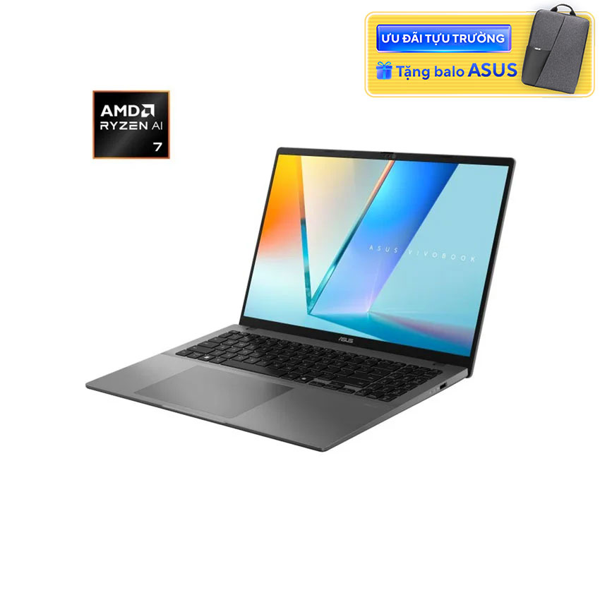 Laptop Asus VivoBook M3607GA-SH034W (AI 7 445/16GB RAM/512GB SSD/16 FHD Oled/Win11/Xám) chính hãng