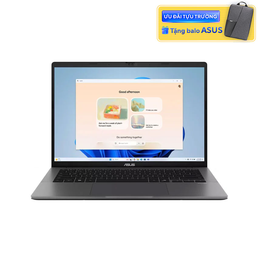 Laptop Asus VivoBook S3407CA-SF923W (U7 255H/16GB RAM/512GB SSD/14 WUXGA/Win11/Bạc) chính hãng