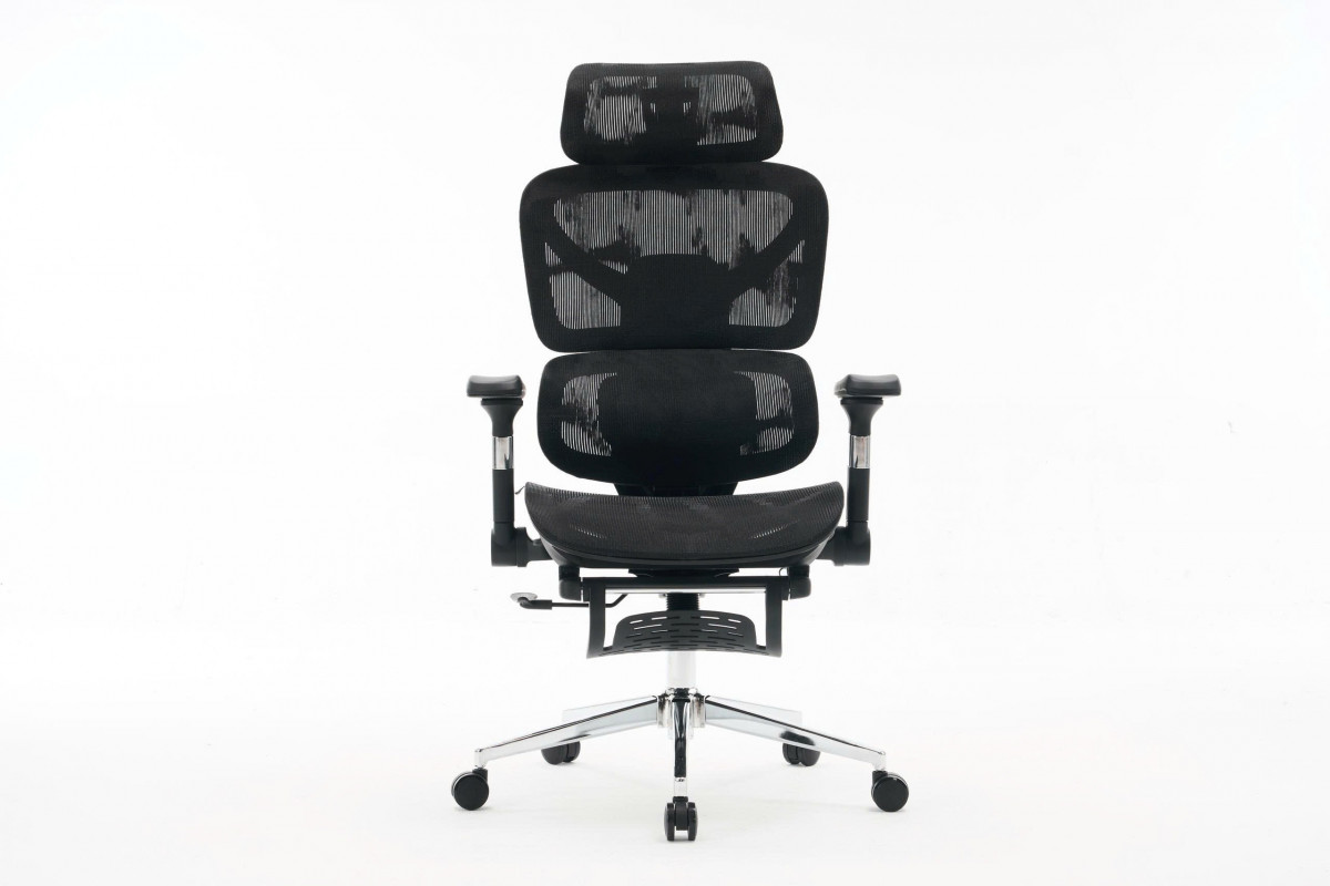 Ghế công thái học EEC230M Black (Tíc hợp máy massage lưng) chính hãng