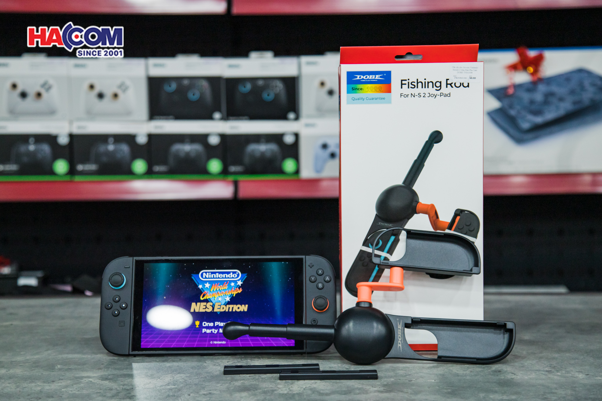 Cần câu cho Joy-con Nintendo Switch 2 Màu Đen Pha Cam DOBE TNS-3186 11