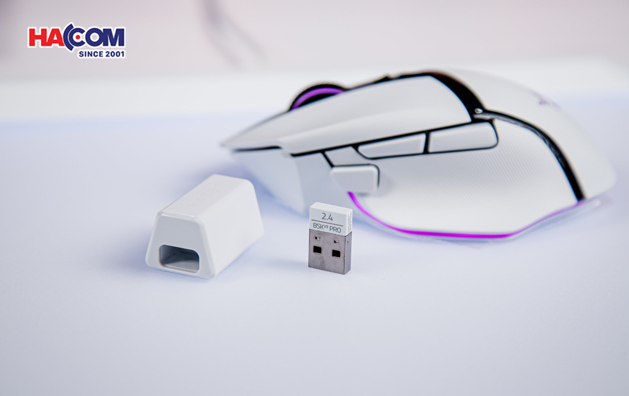 Chuột gaming không dây Razer Basilisk V3 Pro White Edition (USB Wireless, RGB) RZ01-04620200-R3A1 21