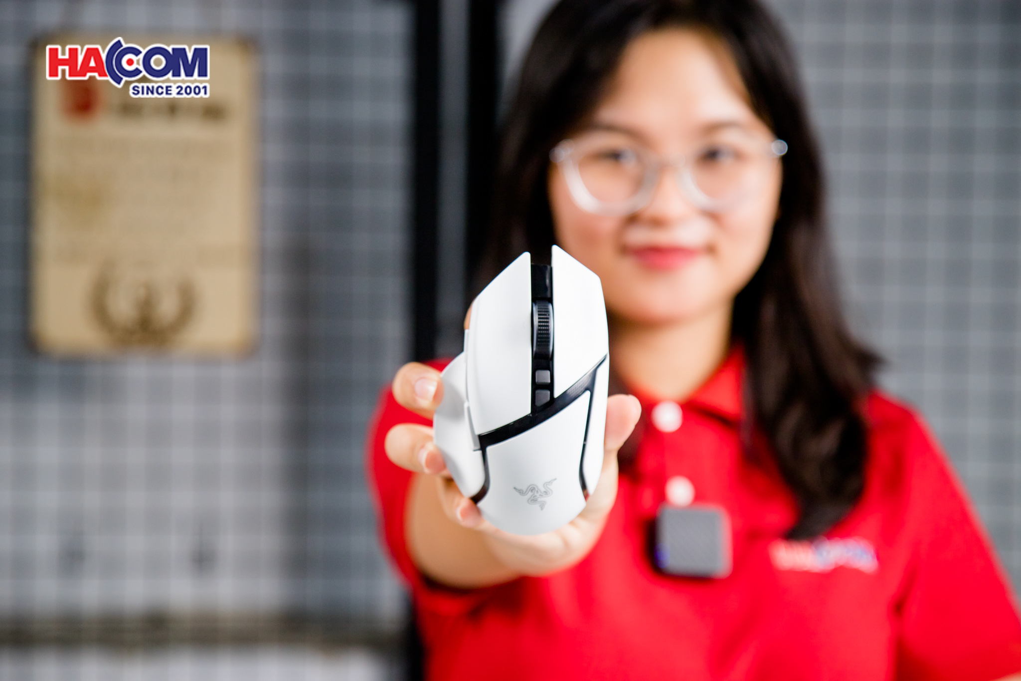 Chuột gaming không dây Razer Basilisk V3 Pro White Edition (USB Wireless, RGB) RZ01-04620200-R3A1 8