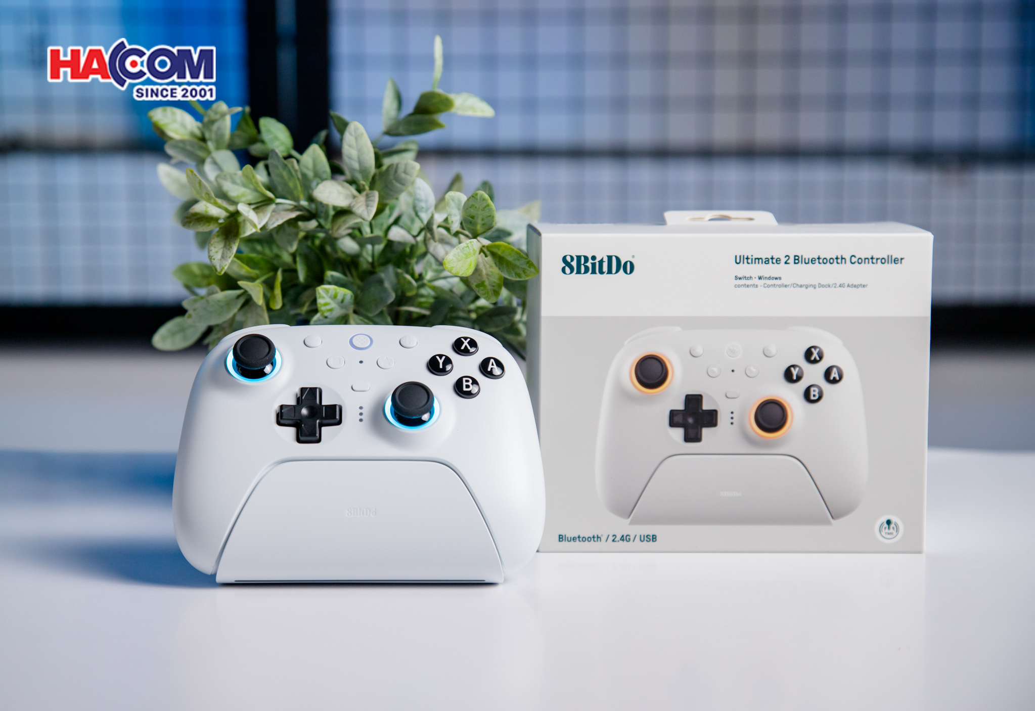 Tay cầm chơi game 8BitDo Ultimate 2 Bluetooth Controller - White 7