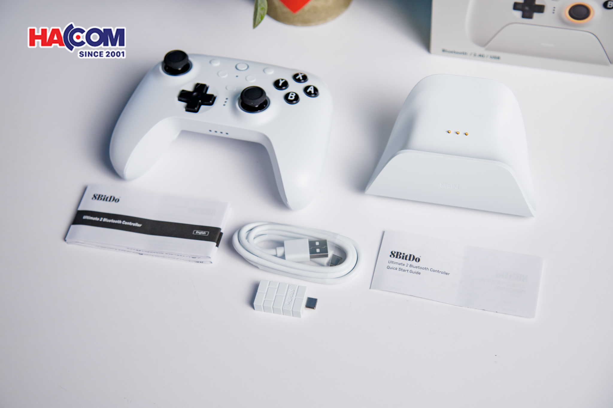 Tay cầm chơi game 8BitDo Ultimate 2 Bluetooth Controller - White 8