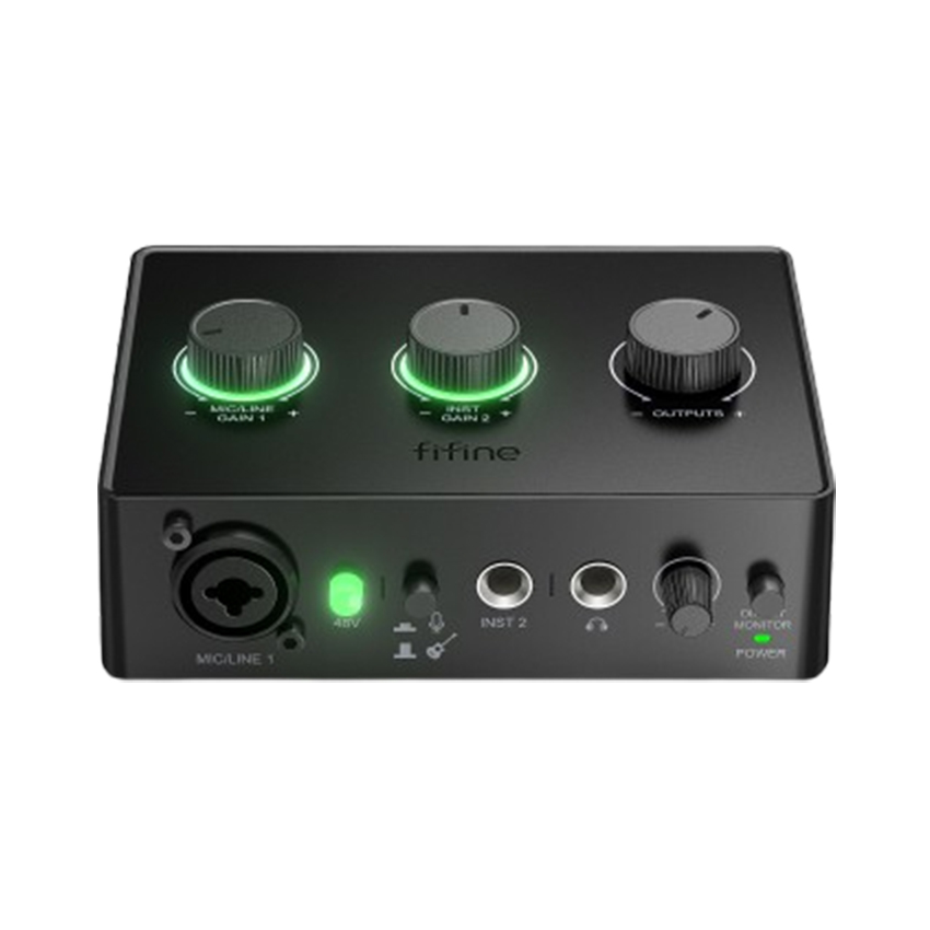 Card Âm Thanh (sound card) Fifine SC1 - Màu đen