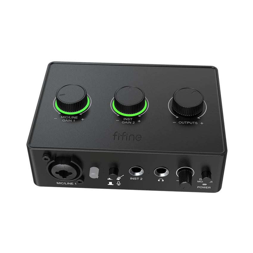 Card Âm Thanh (sound card) Fifine SC1 - Màu đen - Hình 2