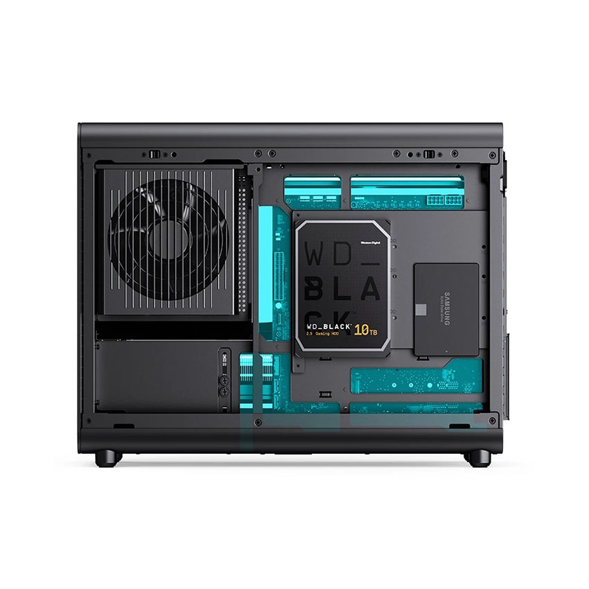 Vỏ case JONSBO D33 WOOD BLACK (mAtx/0 Fan) - Hình 8