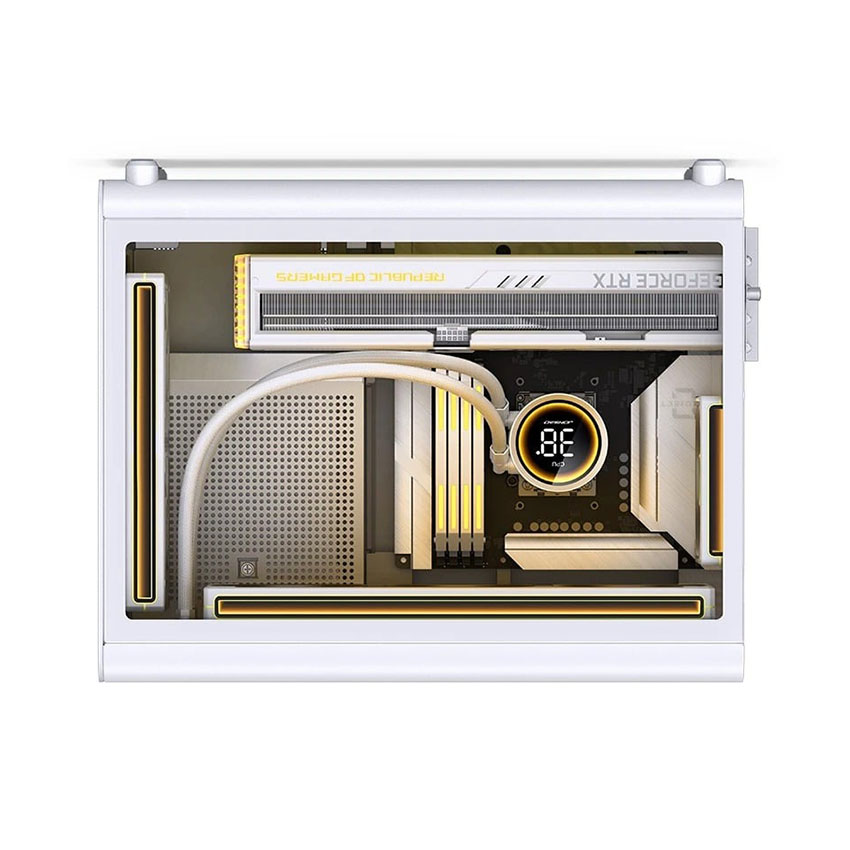 Vỏ case JONSBO D33 WOOD WHITE (mAtx/0 Fan) - Hình 5