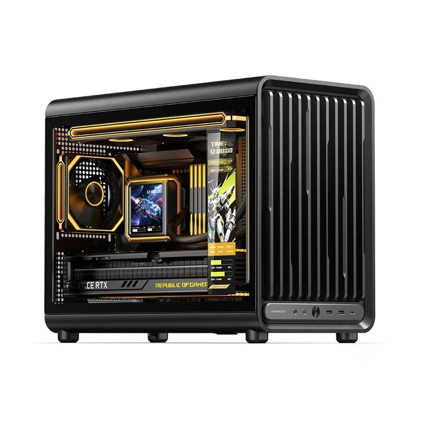 Vỏ case JONSBO D33 BLACK (mAtx/0 Fan)