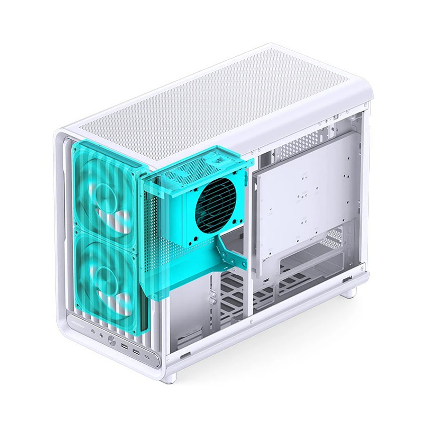 Vỏ case JONSBO D33 WHITE (mAtx/0 Fan) - Hình 6