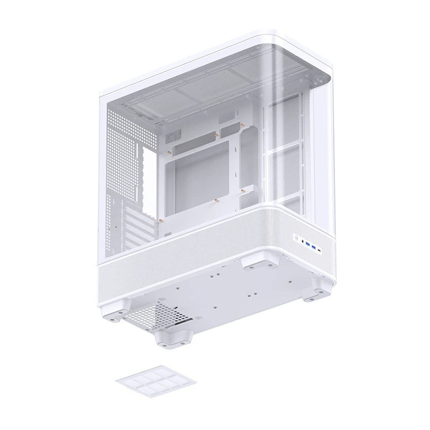 Vỏ case JONSBO TK-5 WHITE (Atx/0 Fan) - Hình 2