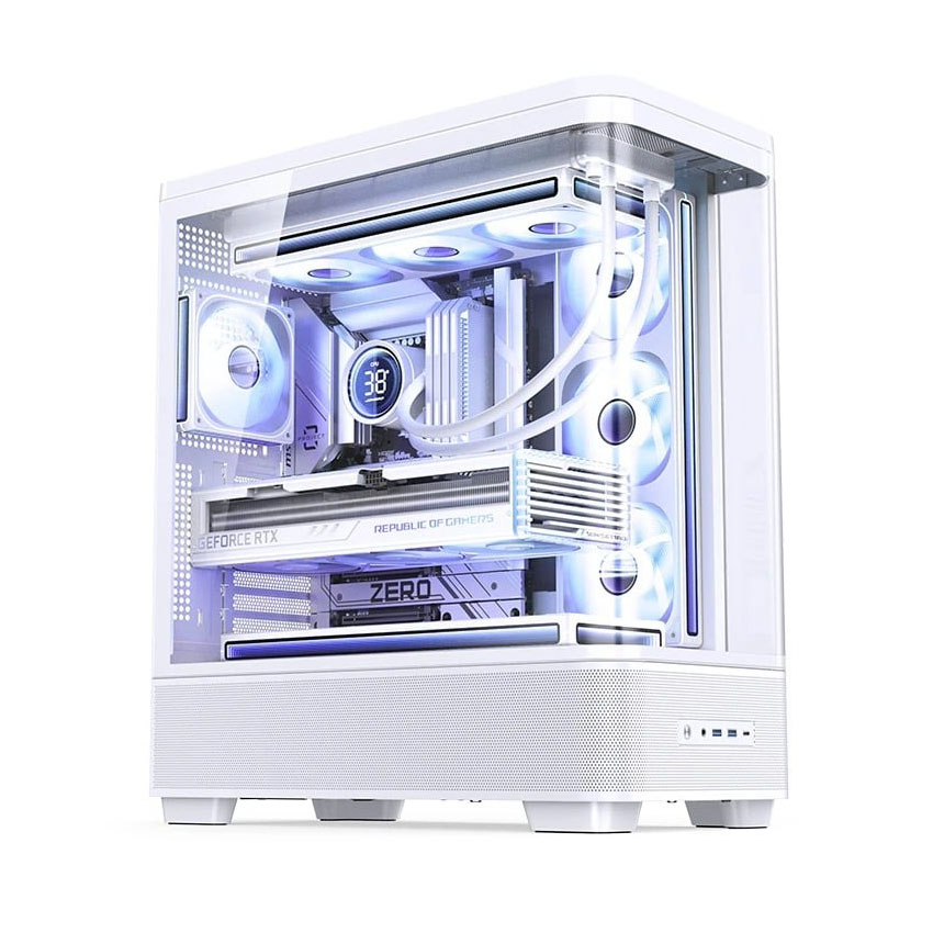 Vỏ case JONSBO TK-5 WHITE (Atx/0 Fan)