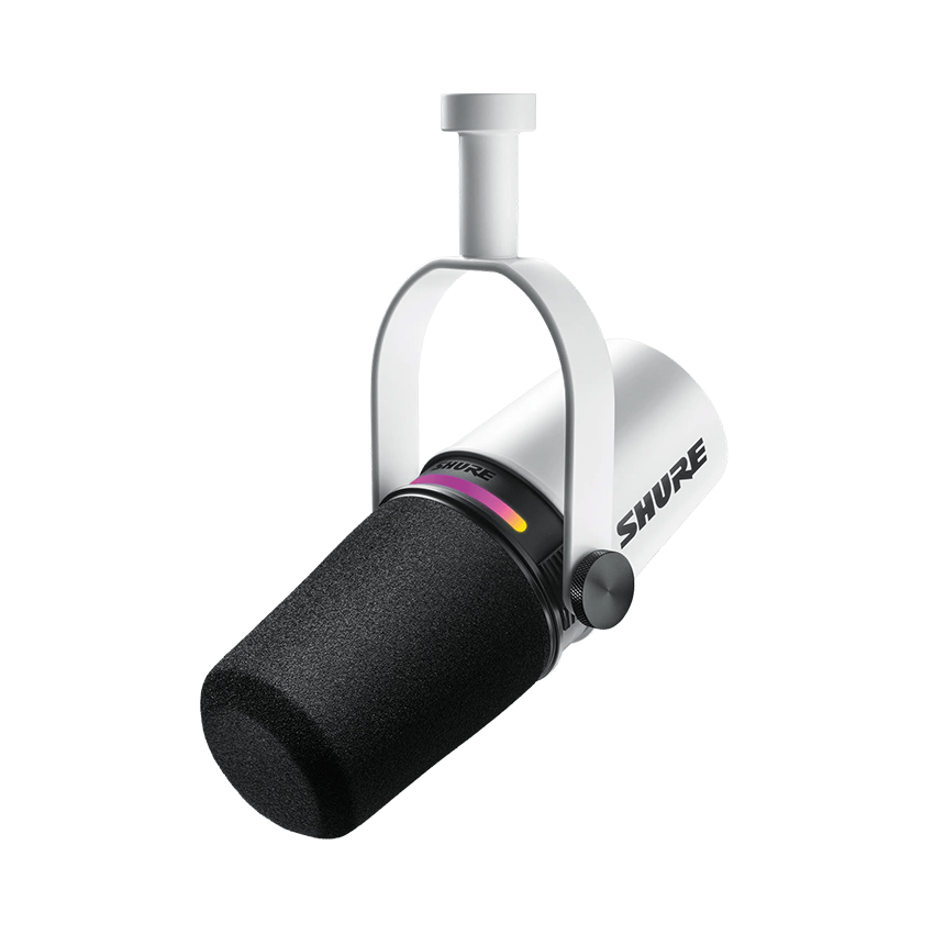 Micro thu âm Podcast Shure MV7+ (Màu trắng) chính hãng