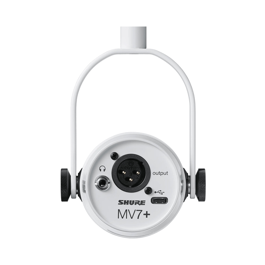 Micro thu âm Podcast Shure MV7+ (Màu trắng) - Hình 3