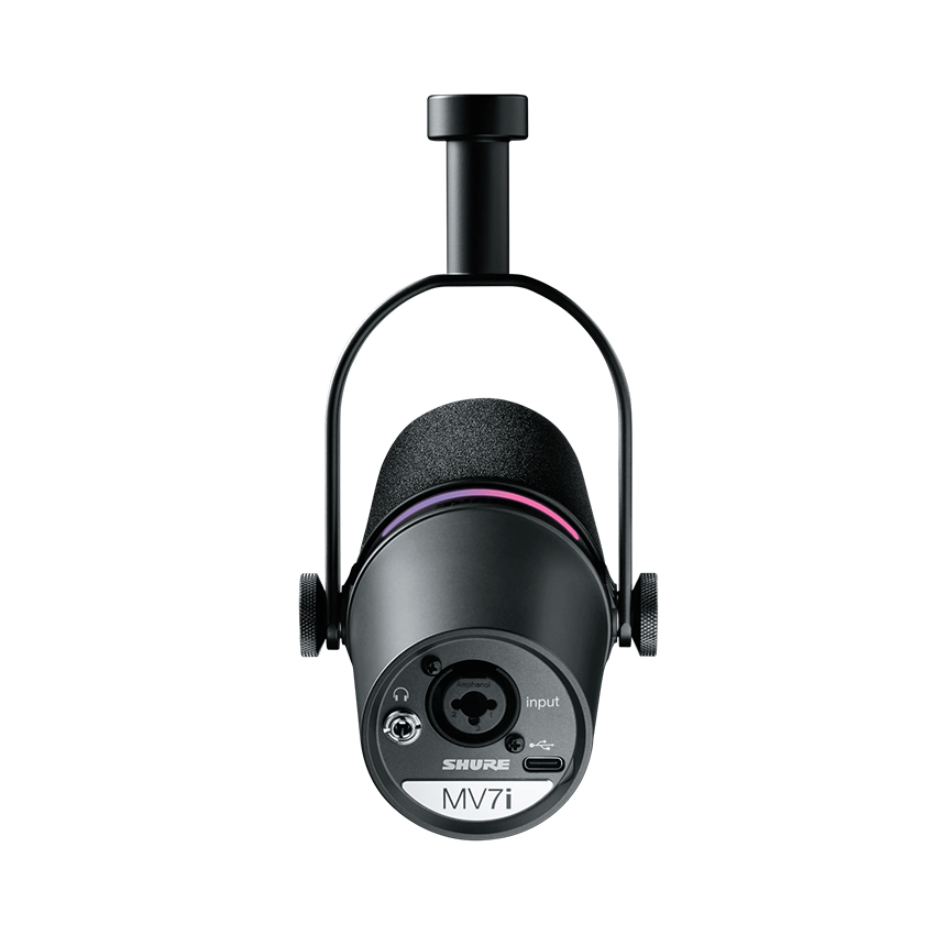 Micro thu âm Podcast tích hợp interface Shure MV7i (Màu đen) - Hình 4