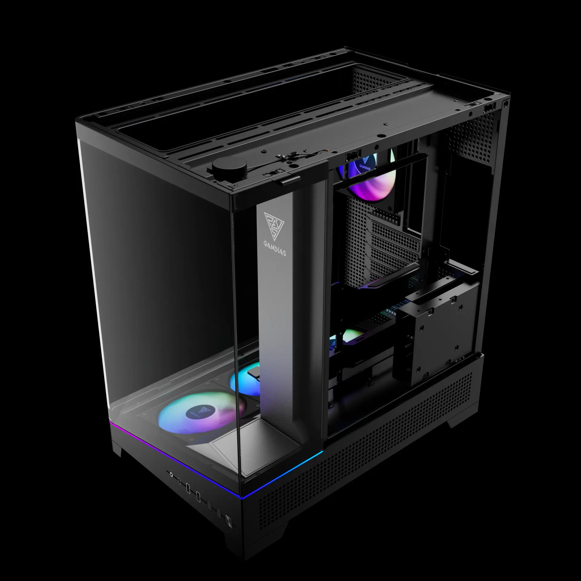 Vỏ Case ATLAS P6 CG BLACK (ATX/4 fan) - Hình 6