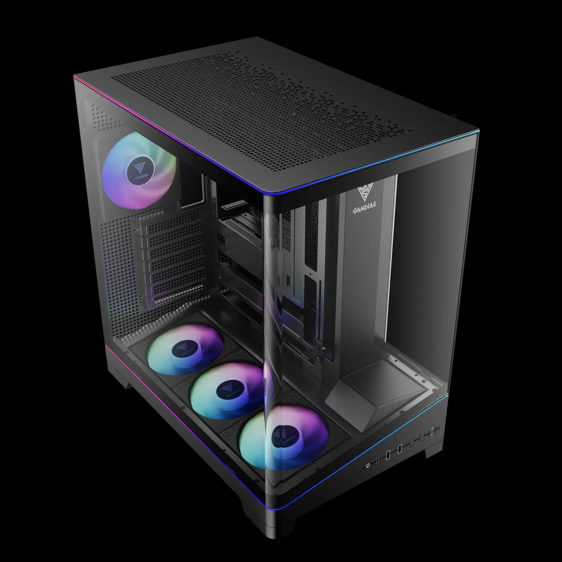 Vỏ Case ATLAS P6 CG BLACK (ATX/4 fan) - Hình 7