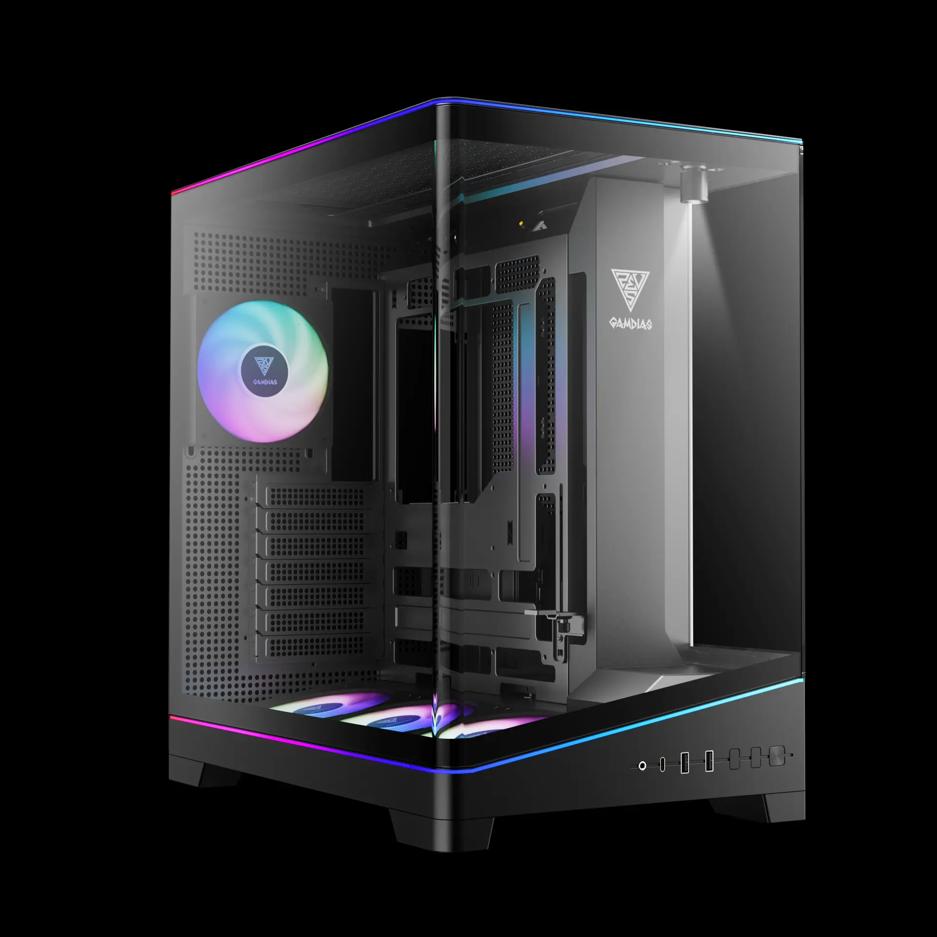 Vỏ Case ATLAS P6 CG BLACK (ATX/4 fan) - Hình 9