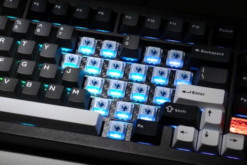 Bàn phím AKKO Mineral 02 VIA Black & Silver (Mirror Switch) 2