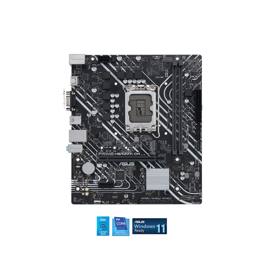 MAINBOARD ASUS H610M-K D4 (CHÍNH HÃNG KHÔNG VỎ HỘP)