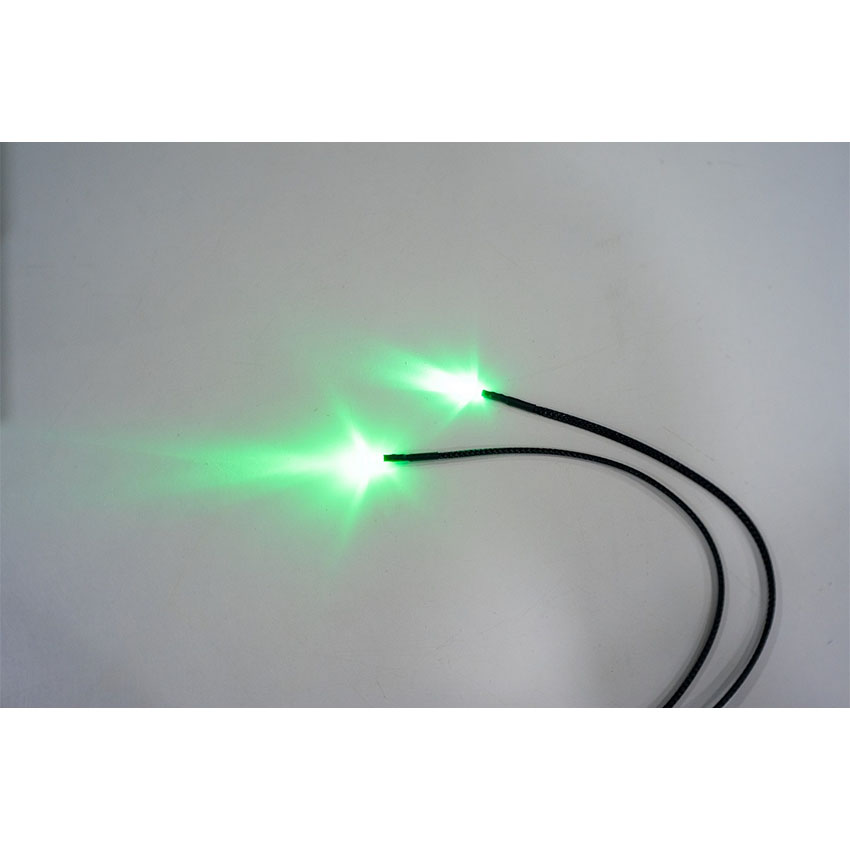 Đèn led gắn Block LED 5mm Twin Ultra Green 1