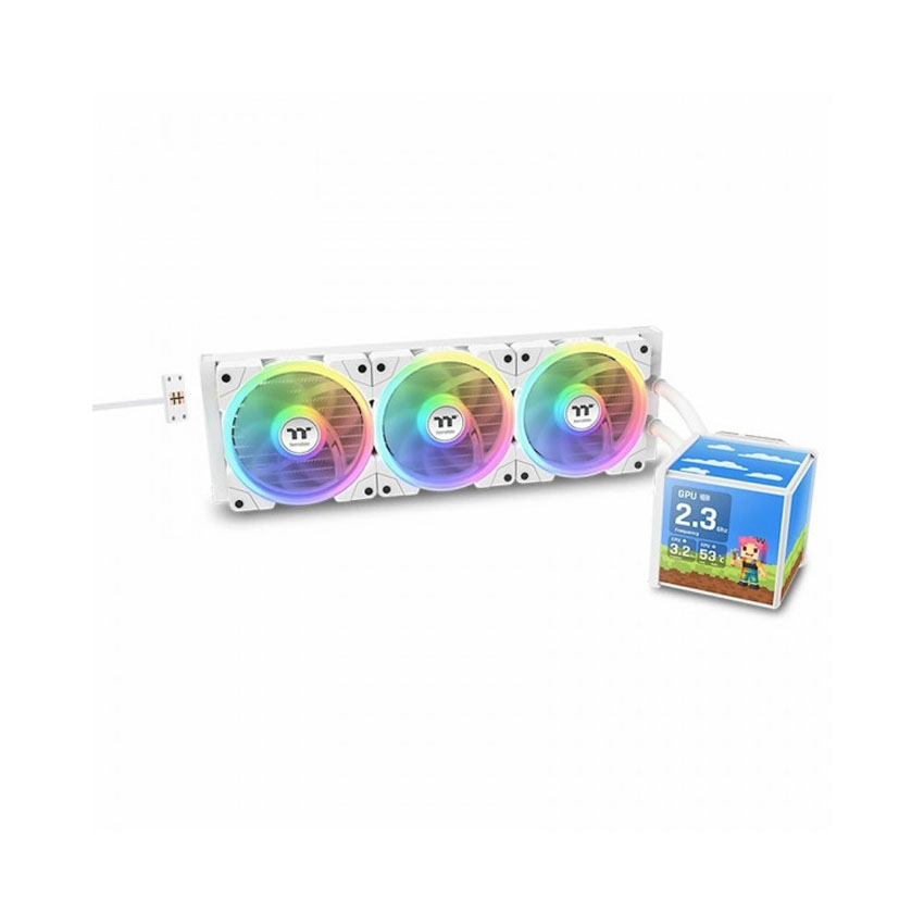 Tản nhiệt nước THERMALTAKE MINECUBE 360 Ultra ARGB Snow Edition - White