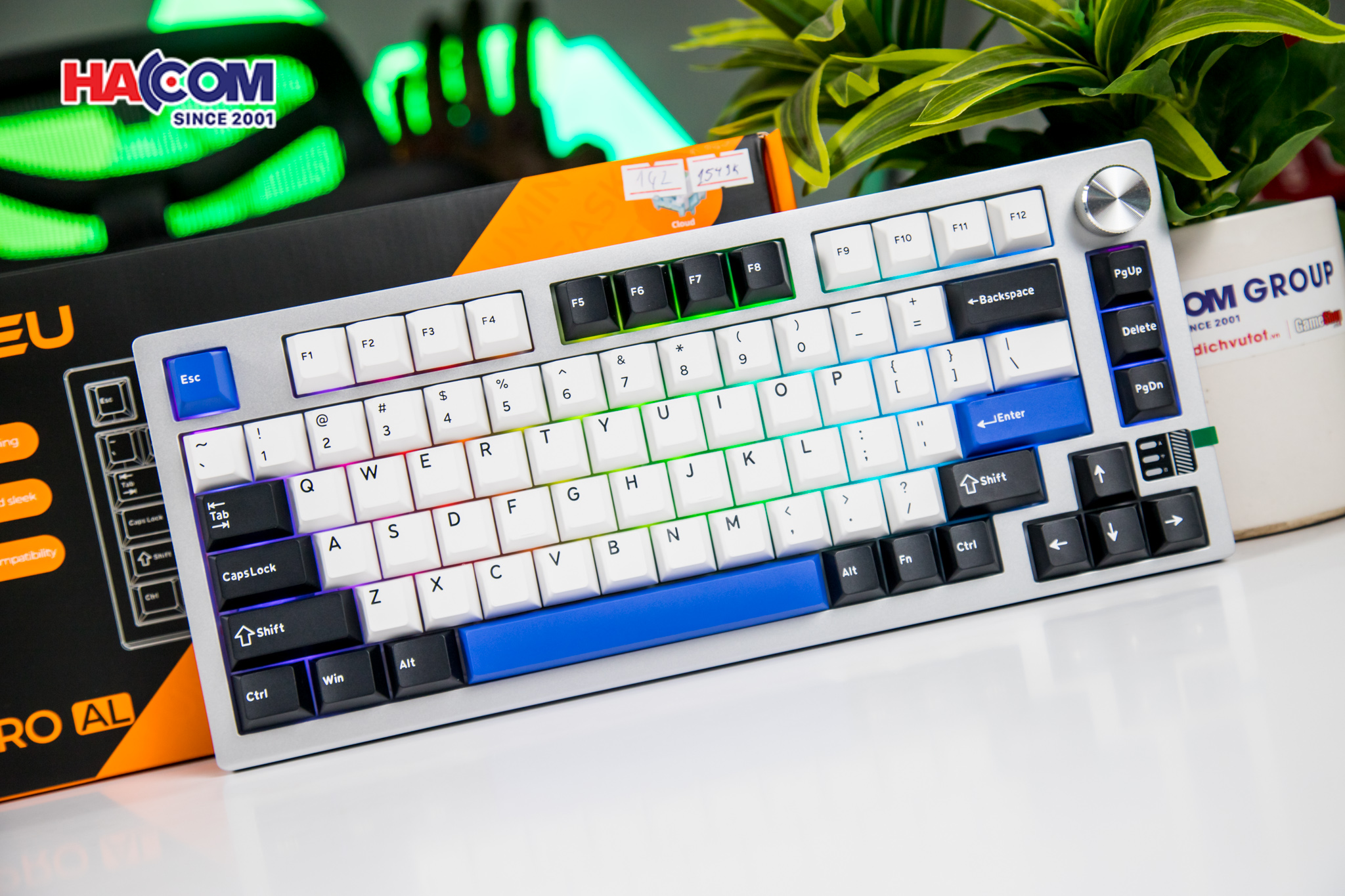 Bàn phím cơ Gaming DAREU EK75 PRO AL White Blue_Cloud switch 7