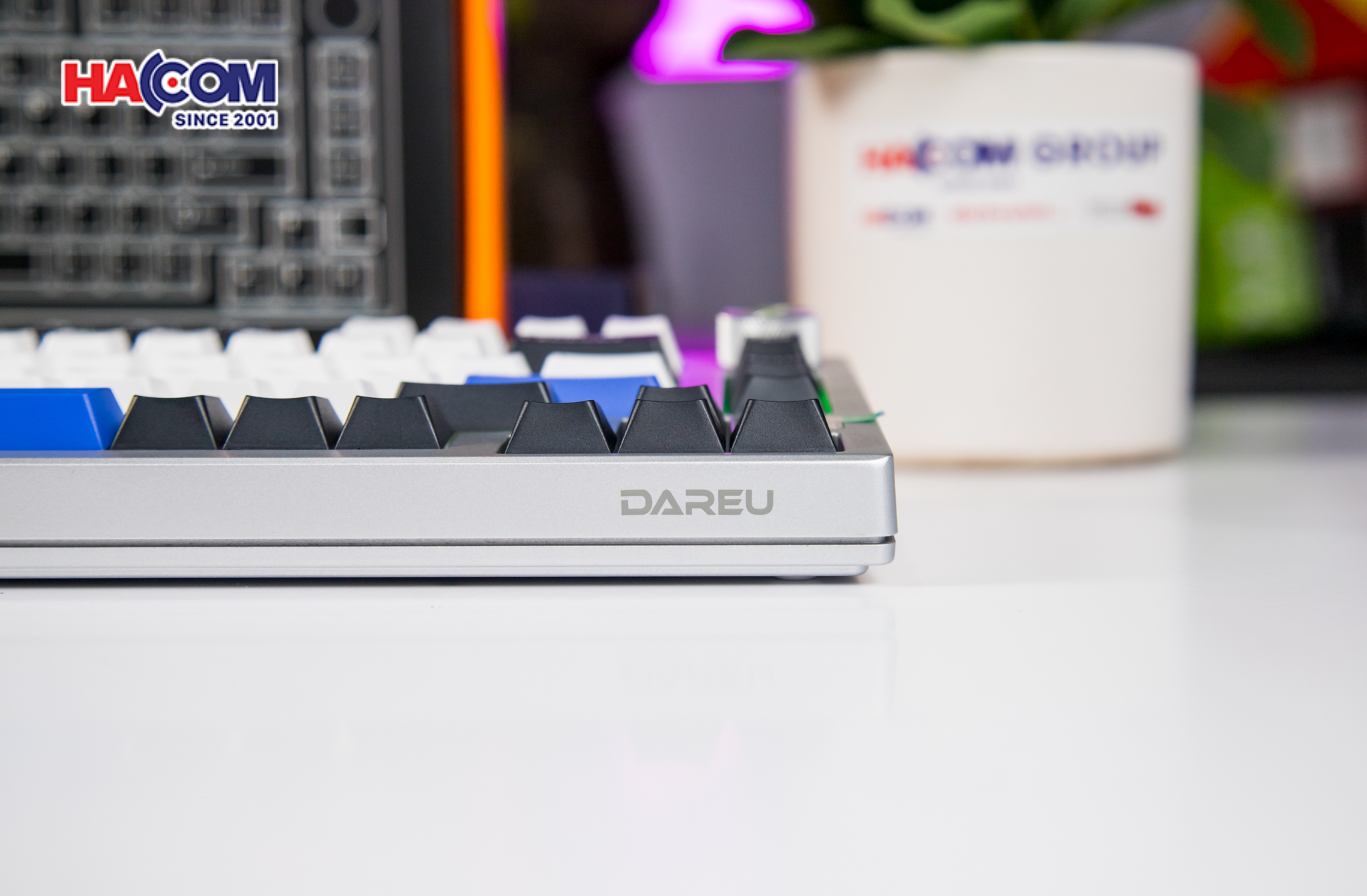 Bàn phím cơ Gaming DAREU EK75 PRO AL White Blue_Cloud switch 8