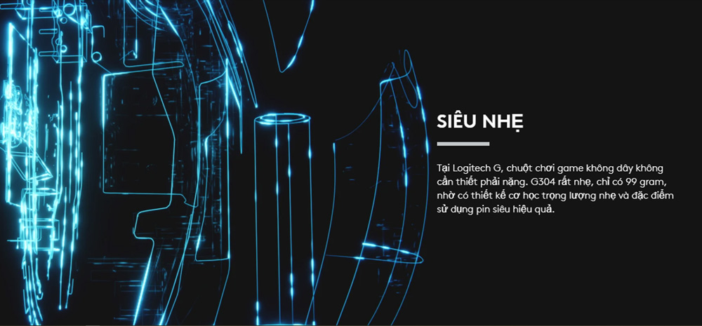 chuot game khong day logitech g304 hacom 2