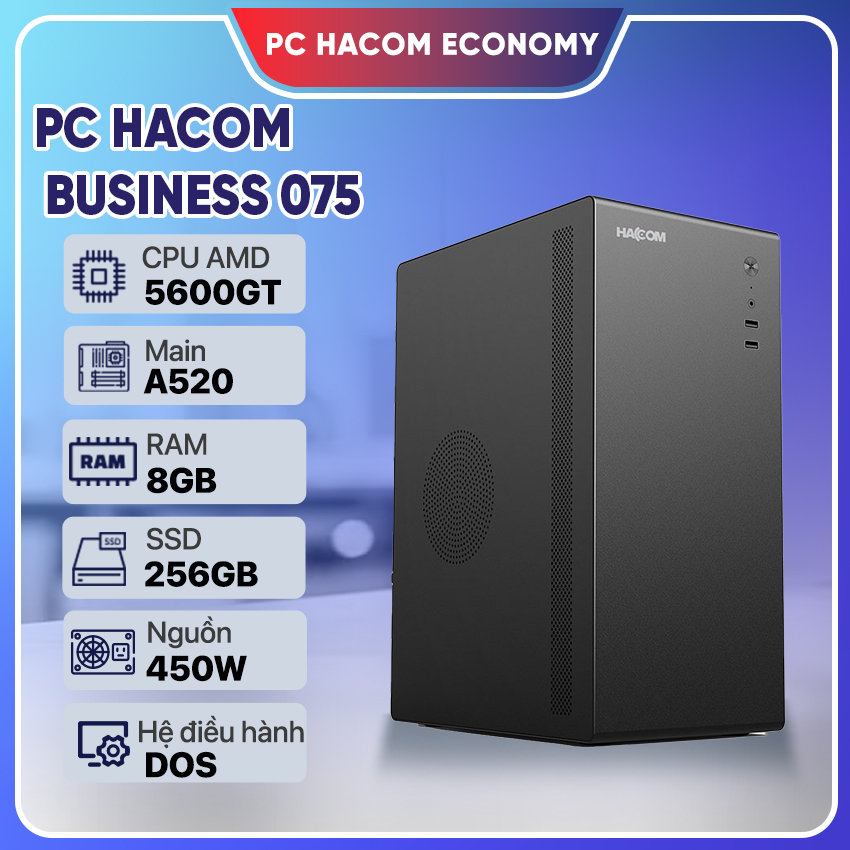 PC HACOM ECONOMY 075 ( Ryzen 5 5600GT/8GB RAM/256GB SSD)