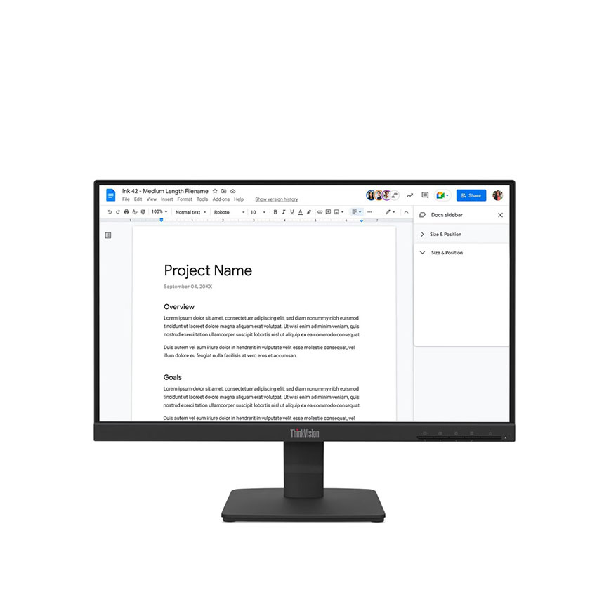 Màn hình Lenovo ThinkVision S22-4e (21.5 inch/FHD/IPS/100Hz/4ms) (64CBKAR6VN)