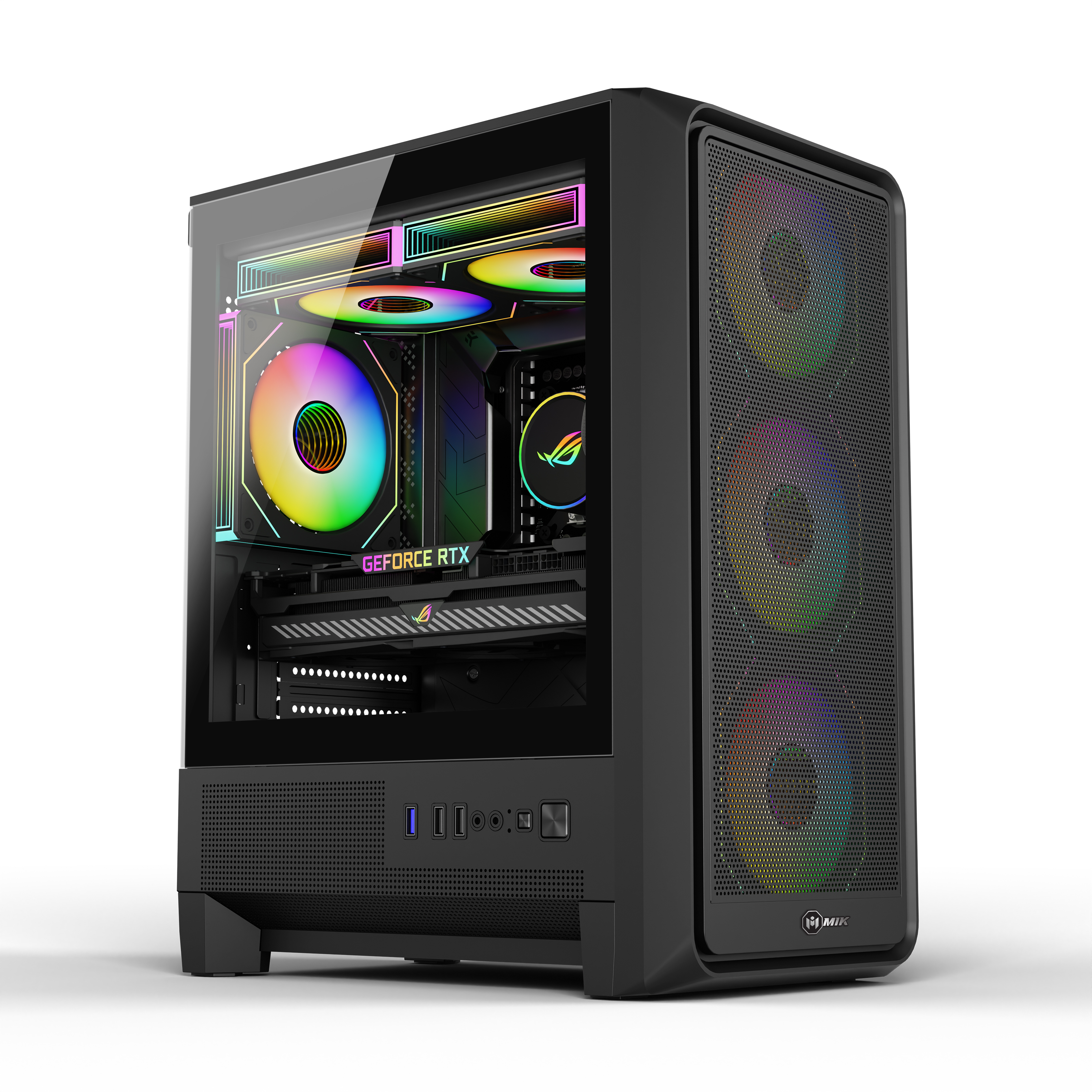 Vỏ Case MIK H2 Black (mATX/0fan)